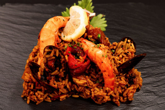 Paella aux fruits de mer